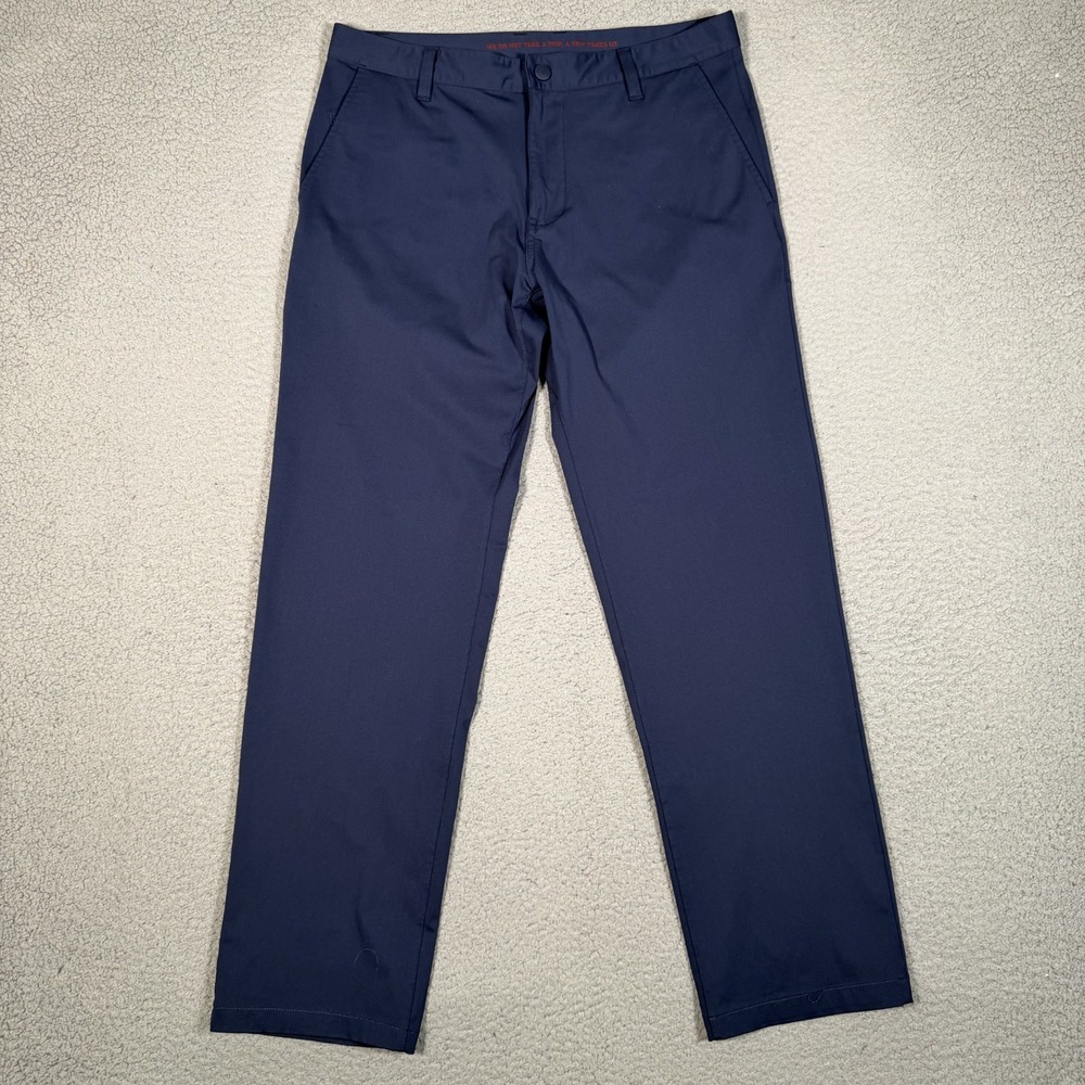 Rhone Pants Mens 32x29 Blue Commuter Performance Tech Chino Preppy Pockets Logo